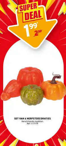 Trafic Set van 4 herfstdecoraties aanbieding
