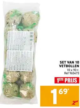 Trafic Set van 10 vetbollen aanbieding