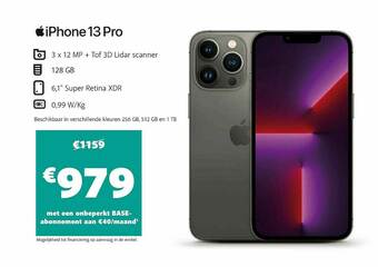 Base Iphone 13 Pro aanbieding