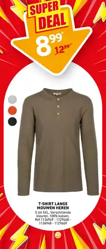 Trafic T-shirt lange mouwen heren aanbieding