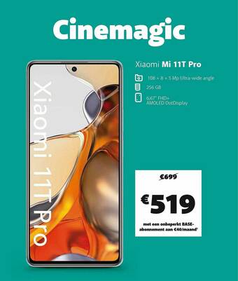 Base Xiaomi Mi 11t Pro aanbieding