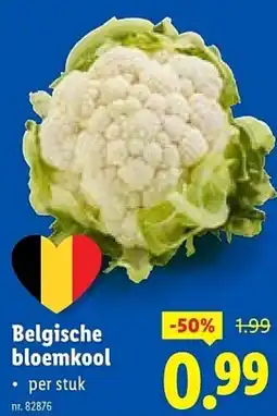 Lidl Belgische bloemkool aanbieding
