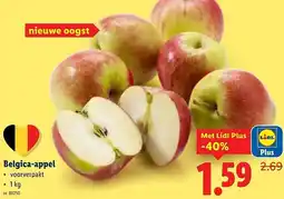 Lidl Belgica-appel aanbieding