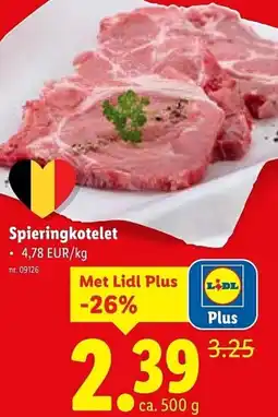 Lidl Spieringkotelet aanbieding