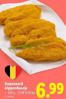 Lidl Gepaneerd kippenhaasje aanbieding