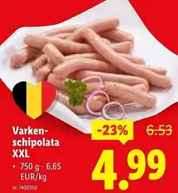 Lidl Varkenschipolata XXL aanbieding