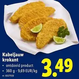 Lidl Kabeljauw krokant aanbieding