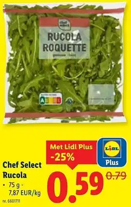 Lidl Chef Select Rucola aanbieding