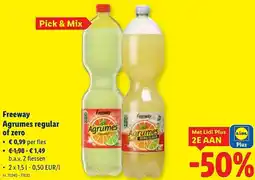 Lidl Freeway Agrumes regular of zero aanbieding