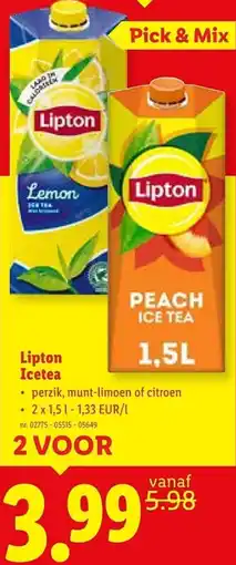 Lidl Lipton Icetea aanbieding