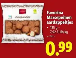 Lidl Favorina Marsepeinen aardappeltjes aanbieding