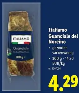 Lidl Italiamo Guanciale del Norcino aanbieding