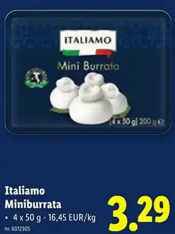 Lidl Italiamo Miniburrata aanbieding