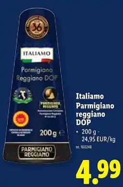 Lidl Italiamo Parmigiano reggiano DOP aanbieding
