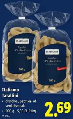 Lidl Italiamo Tarallini aanbieding