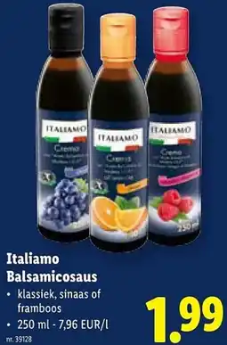 Lidl Italiamo Balsamicosaus aanbieding