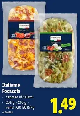 Lidl Italiamo Focaccia aanbieding