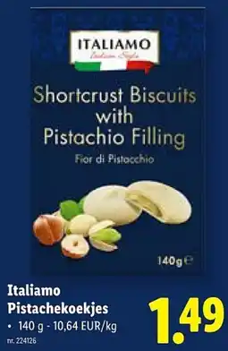 Lidl Italiamo Pistachekoekjes aanbieding