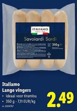 Lidl Italiamo Lange vingers aanbieding