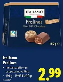 Lidl Italiamo Pralines aanbieding