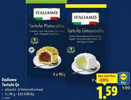 Lidl Italiamo Tartufo ijs aanbieding