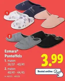 Lidl Esmara Pantoffels aanbieding