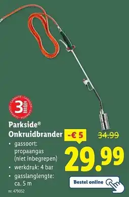 Lidl Parkside Onkruidbrander aanbieding