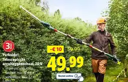 Lidl Parkside Telescopische accuheggenschaar, 20 V aanbieding