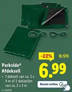 Lidl Parkside Afdekzeil aanbieding