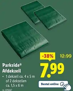 Lidl Parkside Afdekzeil aanbieding
