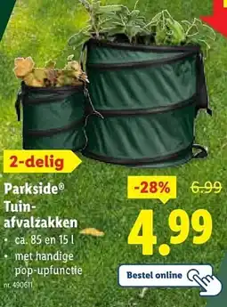 Lidl Parkside Tuinafvalzakken aanbieding