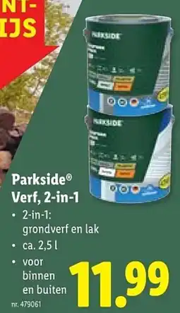 Lidl Parkside Verf, 2-in-1 aanbieding