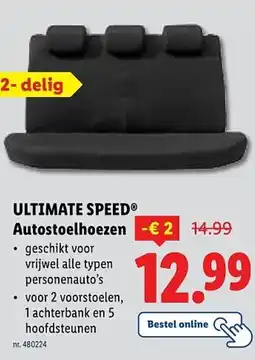 Lidl Ultimate speed Autostoelhoezen aanbieding