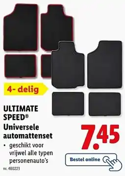 Lidl Ultimate speed Universele automattenset aanbieding