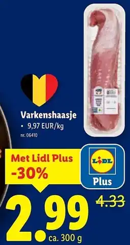 Lidl Varkenshaasje aanbieding
