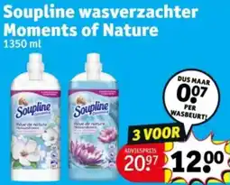 Kruidvat Soupline wasverzachter Moments of Nature aanbieding