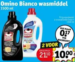 Kruidvat Omino Bianco wasmiddel aanbieding