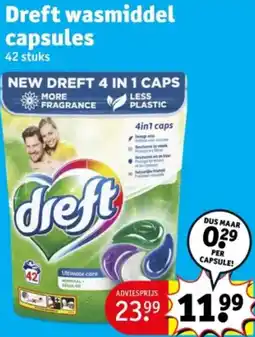 Kruidvat Dreft wasmiddel capsules aanbieding