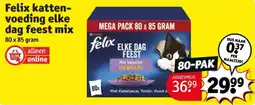 Kruidvat Felix kattenvoeding elke dag feest mix aanbieding