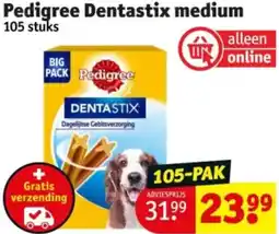 Kruidvat Pedigree Dentastix medium aanbieding