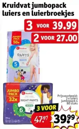 Kruidvat Kruidvat jumbopack luiers en luierbroekjes aanbieding
