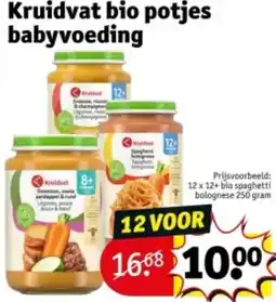 Kruidvat Kruidvat bio potjes babyvoeding aanbieding