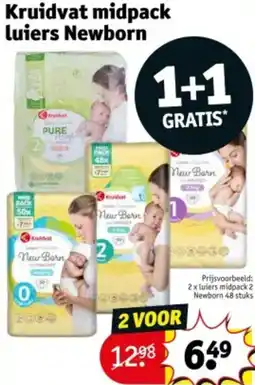 Kruidvat Kruidvat midpack luiers Newborn aanbieding