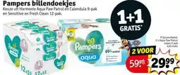 Kruidvat Pampers billendoekjes aanbieding