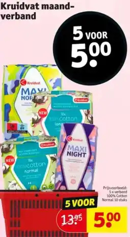 Kruidvat Kruidvat maandverband aanbieding