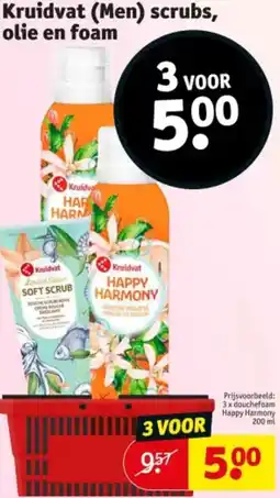 Kruidvat Kruidvat Men scrubs, olie en foam aanbieding
