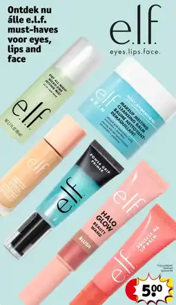 Kruidvat Ontdek nu álle e.l.f. must-haves voor eyes, lips and face aanbieding