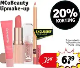 Kruidvat MCoBeauty lipmake-up aanbieding