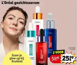 Kruidvat L'Oréal gezichtsserum aanbieding