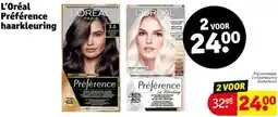 Kruidvat L'Oréal Préférence haarkleuring aanbieding